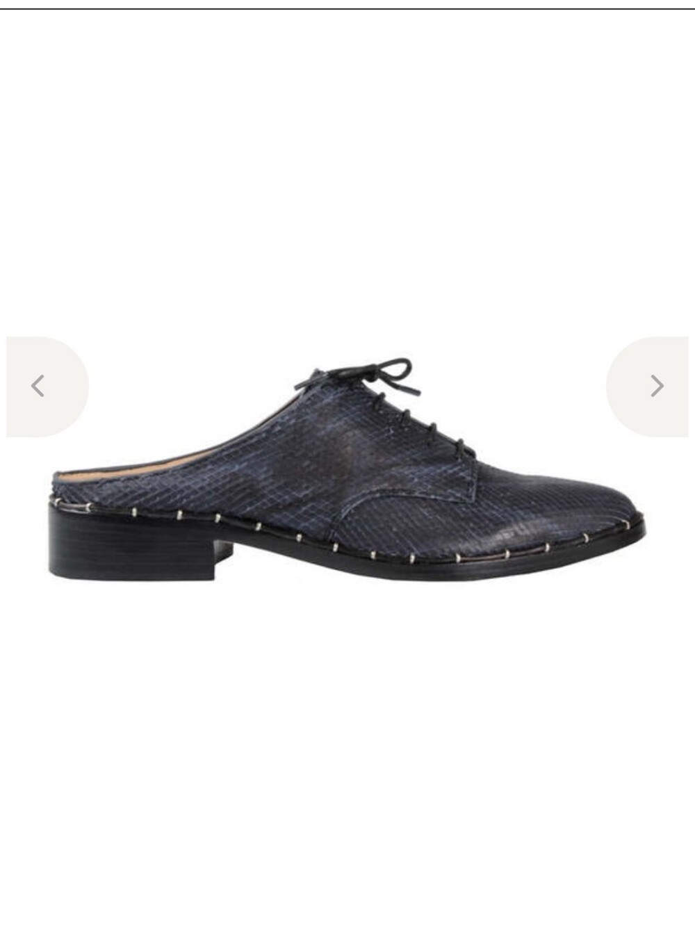 Pour La Victoire Navy Oxford Lace-Up Mule Oxfords 9 / 39.5